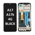 OPPO A17 / A17k 4G (2022) LCD touch screen with frame (Original Service Pack) [Black] 4130358